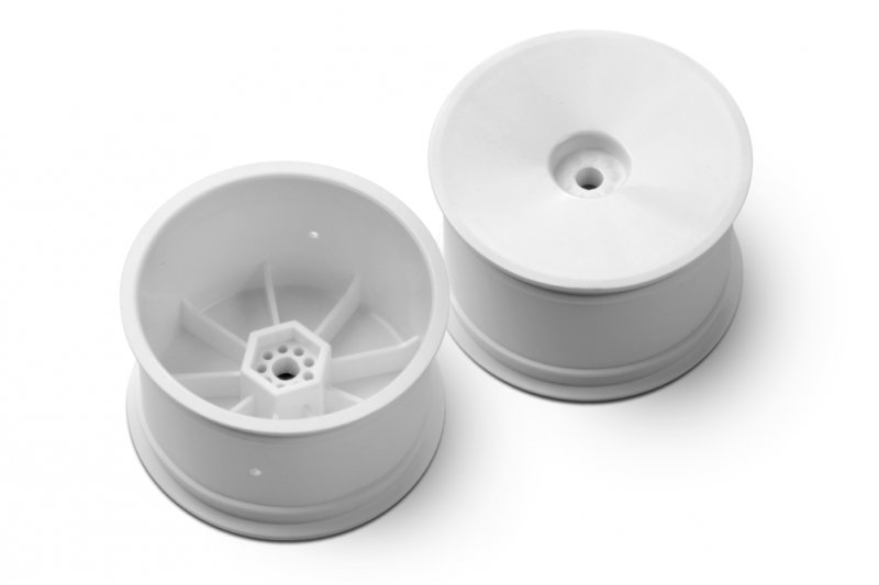 329913-M XRAY - 2WD/4wd Rear Wheel Aerodisk With 12mm Hex Ifmar - White (2)
