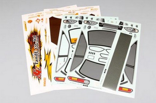 Yokomo SD-TE30D - Decal Set For Vertex Ridge TE3006 Soarer JZZ30