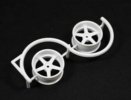 Yokomo RP-6113W6 - RP Drift Wheel 5 spoke 6mm White