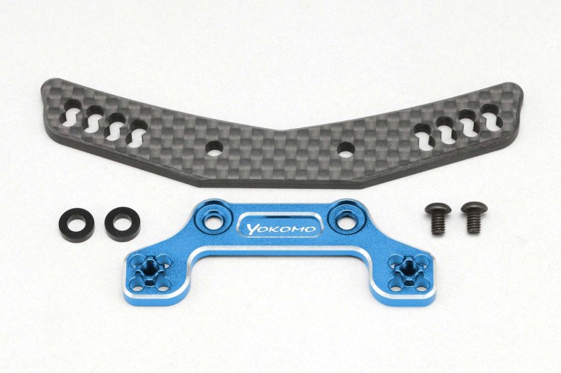 Yokomo Y2-017AGBL Hybrid shock tower (blue) for RD/SD series