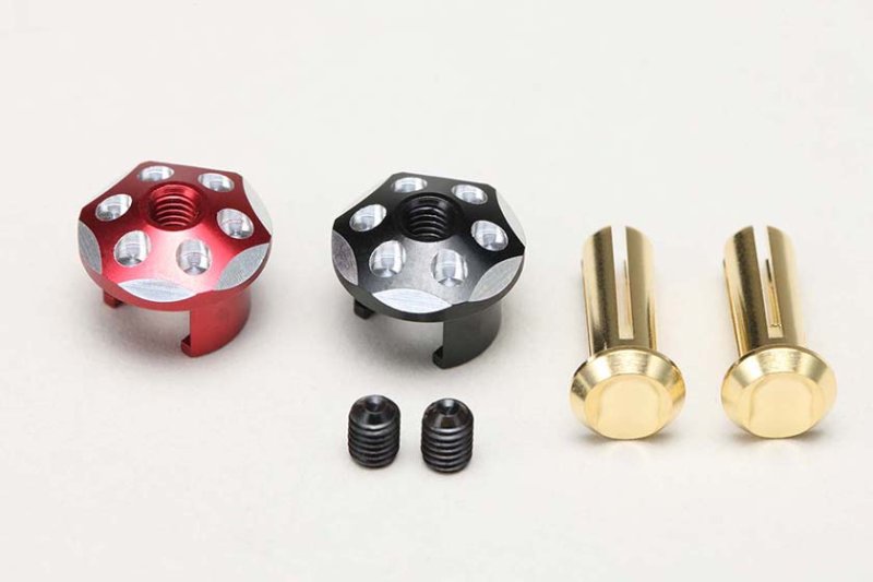 Yokomo RP-121P4 Racing Performer Aluminum Battery Plug Cap Set ?4 (Red/Black)