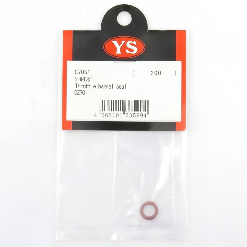 YS ENGINE THROTTLE BARREL SEAL DZ70 #G7051